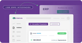 O sistema de vendas, pedidos e e-commerce B2B da Mercos é integrados a mais de 200 ERPs