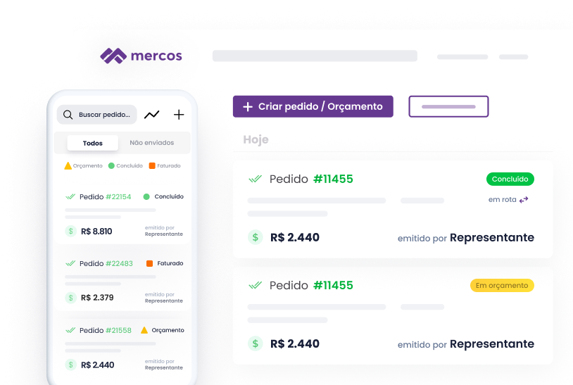 Mercos, sistema de vendas, emissão de pedidos e e-commerce B2B